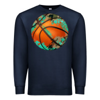 Navy western basketball camouflage glitter pattern Premium Sweatshirt - Artiststas