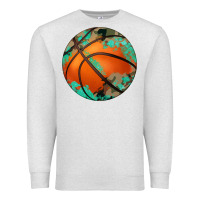 Oatmeal Heather western basketball camouflage glitter pattern Premium Sweatshirt - Artiststas