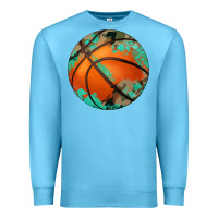 Ocean Blue western basketball camouflage glitter pattern Premium Sweatshirt - Artiststas