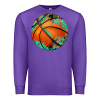 Purple western basketball camouflage glitter pattern Premium Sweatshirt - Artiststas