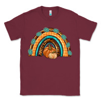 Burgundy Rainbow Thankful with Gemstone Classic Tee - texasbilliewilder