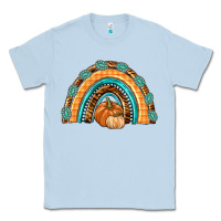 Dusty Blue Rainbow Thankful with Gemstone Classic Tee - texasbilliewilder
