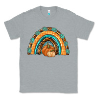 Heather Grey Rainbow Thankful with Gemstone Classic Tee - texasbilliewilder
