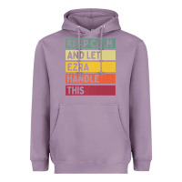 Lavender Keep Calm And Let Ezra Handle This Funny Retro Quote Heavyweight Hoodie - minhPixels