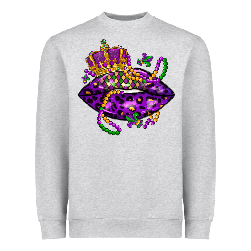 Mardi Gras Lips Heavyweight Sweatshirt by LillyAllenDesigns | Teevron