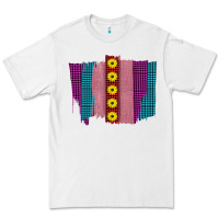 White Western Farm Life Sunflower Brush Strokes Premium Tee - Bettercallsaul