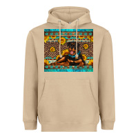 Mushroom Rottweiler with western background Heavyweight Hoodie - Artiststas