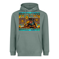 Sage Rottweiler with western background Heavyweight Hoodie - Artiststas