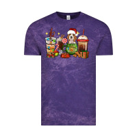 Cloud Purple Christmas coffee cups with Beagle Vintage Tee - RanaPortraitStore