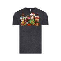 Vintage Black Christmas coffee cups with Beagle Vintage Tee - RanaPortraitStore