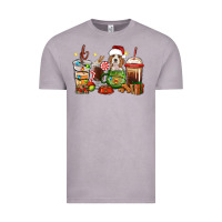 Vintage Zinc Christmas coffee cups with Beagle Vintage Tee - RanaPortraitStore