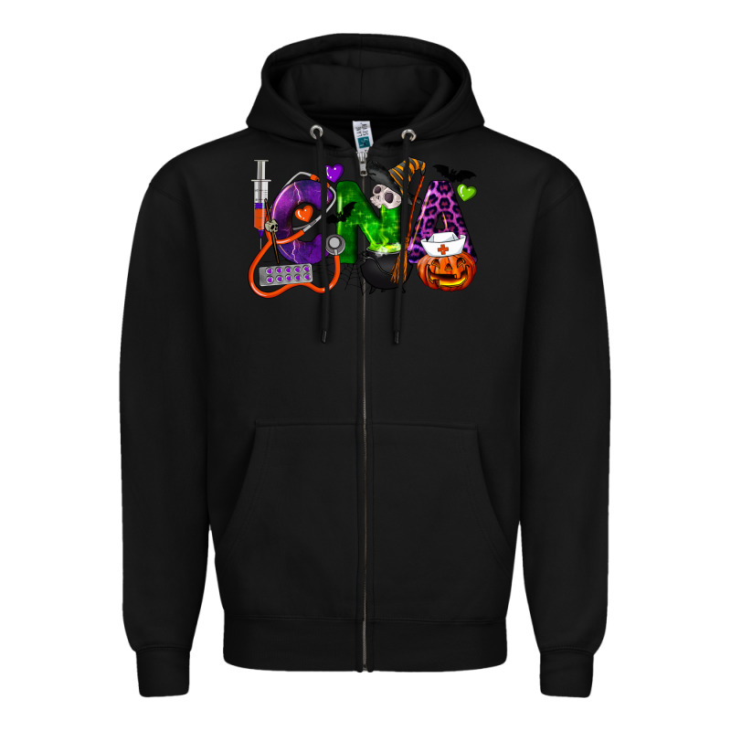 Halloween Cna Certified Nursing Assistant Zipper Hoodie by LillyAllenDesigns | Teevron