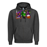 Charcoal Heather halloween cna certified nursing assistant Zipper Hoodie - LillyAllenDesigns