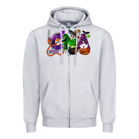 Heather Grey halloween cna certified nursing assistant Zipper Hoodie - LillyAllenDesigns
