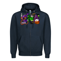 Navy halloween cna certified nursing assistant Zipper Hoodie - LillyAllenDesigns