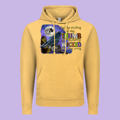 Something Wicked This Way Comes Vintage Hoodie Designed By Cowgirlartshop