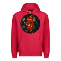 Cardinal african masks round earrings 2 Premium Hoodie - BundleAndBundleShop