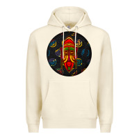 Sandshell african masks round earrings 2 Premium Hoodie - BundleAndBundleShop