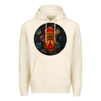 Tofu african masks round earrings 2 Premium Hoodie - BundleAndBundleShop