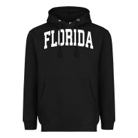 Black Florida Crewneck Sweatshirt Sports College Style State Gifts Heavyweight Hoodie - minhPixels