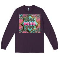 Plum Boss mom wife Long Sleeve Tee - CowGirlArtShop