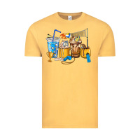 Vintage Mustard Volleyball coffee cups Vintage Tee - HowdyJamesFarm