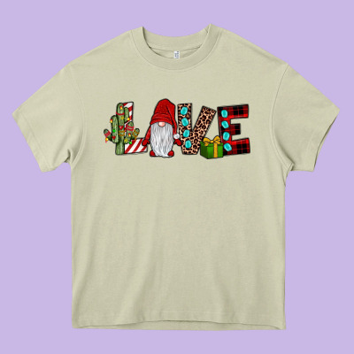 Love Gnome Heavy Core Tee Designed By Jahusdesignshop