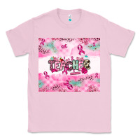 Bubblegum Pink Breast Cancer Teacher Classic Tee - NancyCooperArtShop