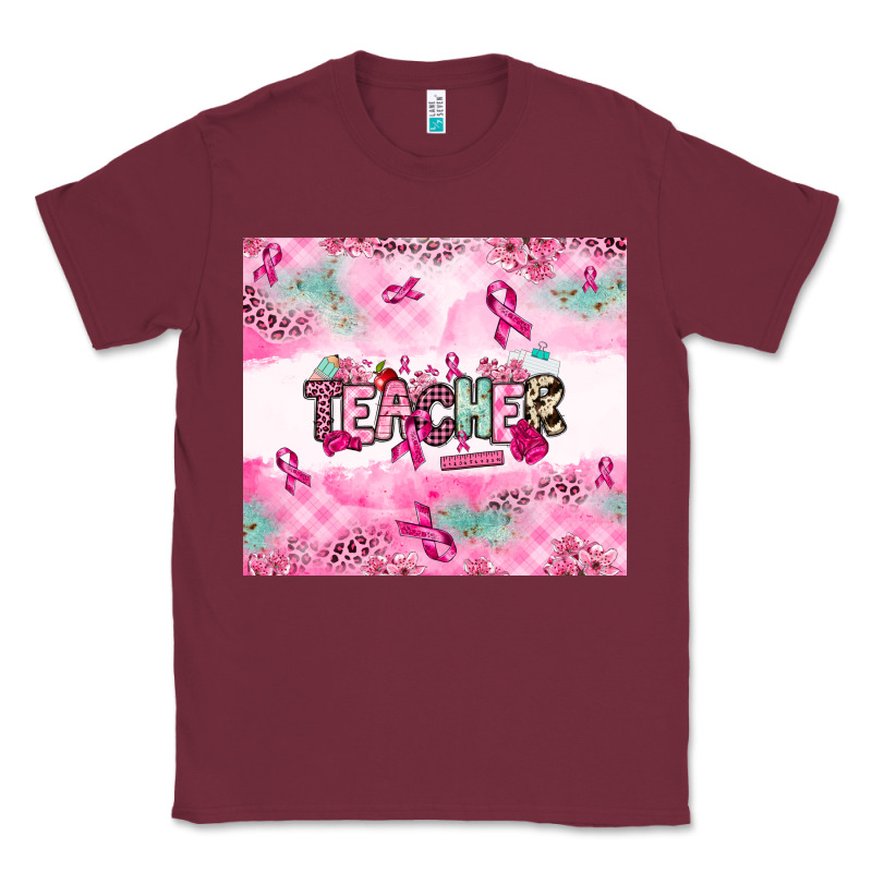 Breast Cancer Teacher Classic Tee by NancyCooperArtShop | Teevron