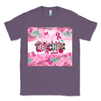 Lavender Breast Cancer Teacher Classic Tee - NancyCooperArtShop