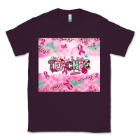 Plum Breast Cancer Teacher Classic Tee - NancyCooperArtShop