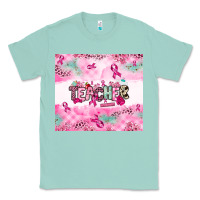 Seafoam Breast Cancer Teacher Classic Tee - NancyCooperArtShop