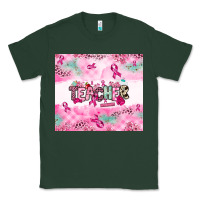 Sports Green Breast Cancer Teacher Classic Tee - NancyCooperArtShop
