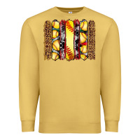 Antique Gold softball serape leopard cowhide glitter brushstrokes Premium Sweatshirt - Artiststas