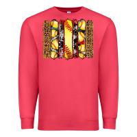 Cardinal softball serape leopard cowhide glitter brushstrokes Premium Sweatshirt - Artiststas
