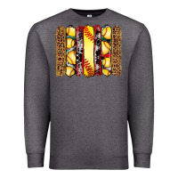 Charcoal Heather softball serape leopard cowhide glitter brushstrokes Premium Sweatshirt - Artiststas