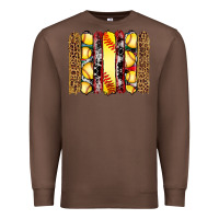 Chestnut softball serape leopard cowhide glitter brushstrokes Premium Sweatshirt - Artiststas