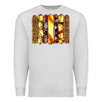 Dove Grey softball serape leopard cowhide glitter brushstrokes Premium Sweatshirt - Artiststas