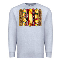 Heather Grey softball serape leopard cowhide glitter brushstrokes Premium Sweatshirt - Artiststas