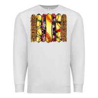 Oatmeal Heather softball serape leopard cowhide glitter brushstrokes Premium Sweatshirt - Artiststas