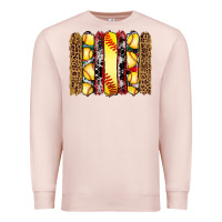 Pale Pink softball serape leopard cowhide glitter brushstrokes Premium Sweatshirt - Artiststas