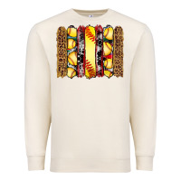 Sandshell softball serape leopard cowhide glitter brushstrokes Premium Sweatshirt - Artiststas