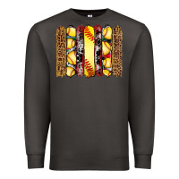 Smoke softball serape leopard cowhide glitter brushstrokes Premium Sweatshirt - Artiststas