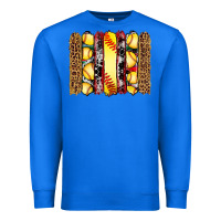 True Royal softball serape leopard cowhide glitter brushstrokes Premium Sweatshirt - Artiststas