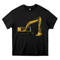 Black Excavator Heavy Core Tee - LillyAllenDesigns