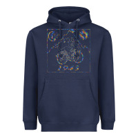 Navy Bicycle Day 1943  LSD Acid Trip  Druffi gift Heavyweight Hoodie - minhPixels