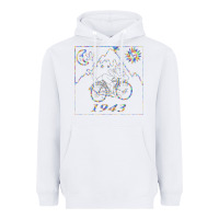 White Bicycle Day 1943  LSD Acid Trip  Druffi gift Heavyweight Hoodie - minhPixels