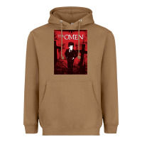 Toasted Coconut The Omen Horror Movie Heavyweight Hoodie - minhPixels