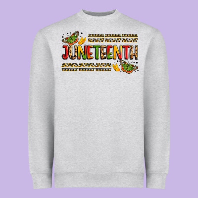 Colorful Juneteenth Celebration Art Heavyweight Sweatshirt Designed By Lillyallendesigns