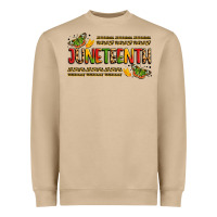 Mushroom colorful juneteenth celebration art Heavyweight Sweatshirt - LillyAllenDesigns